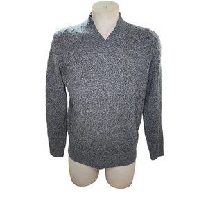 Jos A Bank Reserve Wool Crochet Pullover Sweater Size M